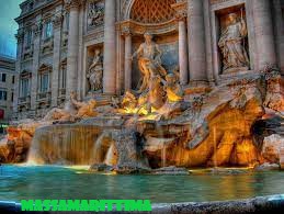Trevi Fountain, Tradisi Melempar Koin kesebuh Air Terjun di Italia